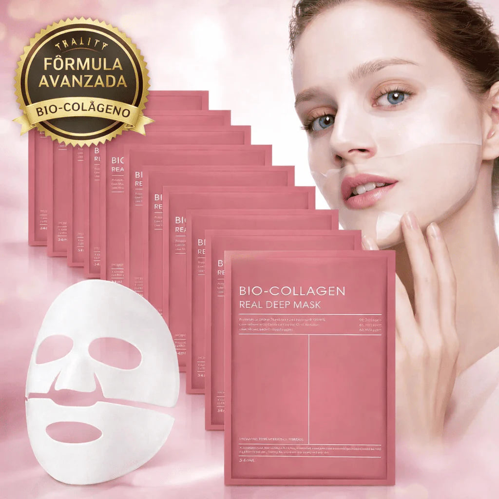 Mascarilla de Bio-colágeno, Hidratación Diaria y Piel Radiante
